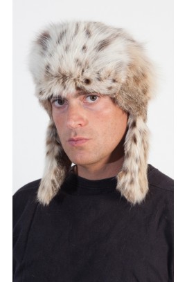 Lynx Fur Hat for men - Russian Style